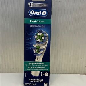 Oral-B Dual Clean Brush Heads - 3 Heads